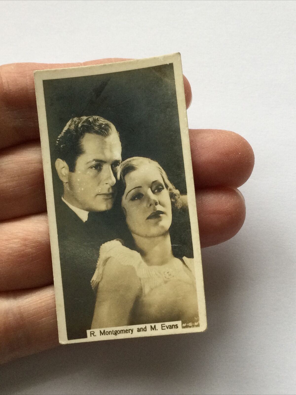 ROBERT MONTGOMERY MADGE EVANSPhoto - John Sinclair Cigarette Card Film Stars #38