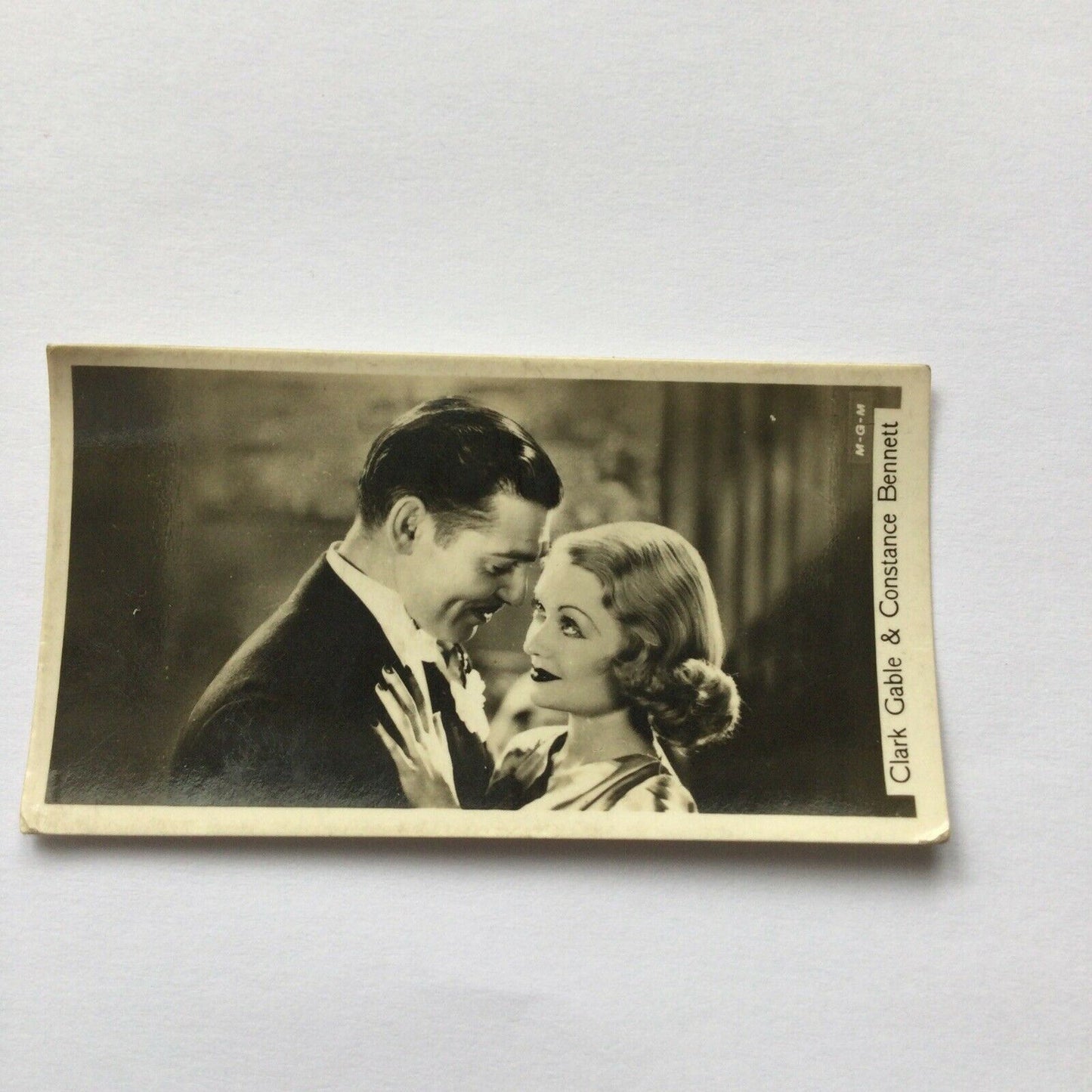 CLARK GABLE CONSTANCE BENNETT Photo- John Sinclair Cigarette Card Film Stars #83