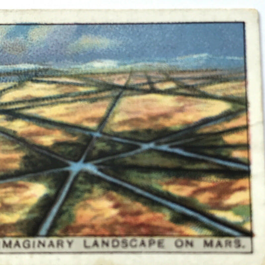 Imaginary Landscape On Mars WILLS CIGARETTE CARD Romance Of The Heavens #20