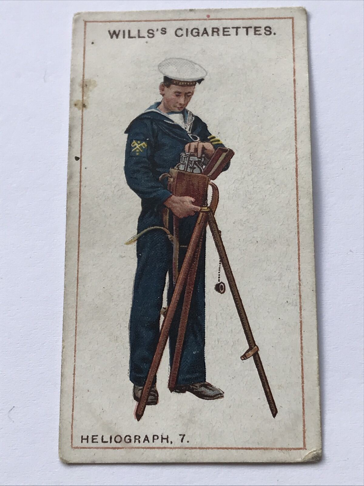 Heliograph 7WILLS CIGARETTE CARD Signalling Séries #50