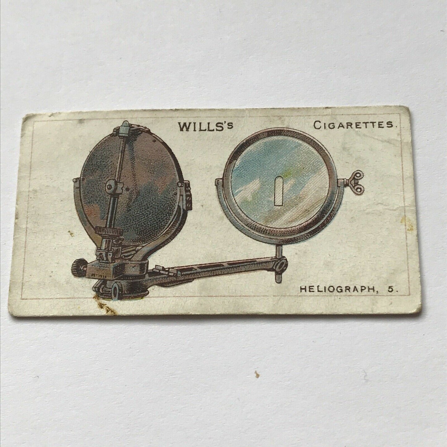 Heliograph 5 WILLS CIGARETTE CARD Signalling Series #48 Duplex Mirror