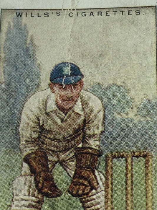 W Cornford Sussex WILLS CIGARETTE CARD Cricketers 2nd Series #10