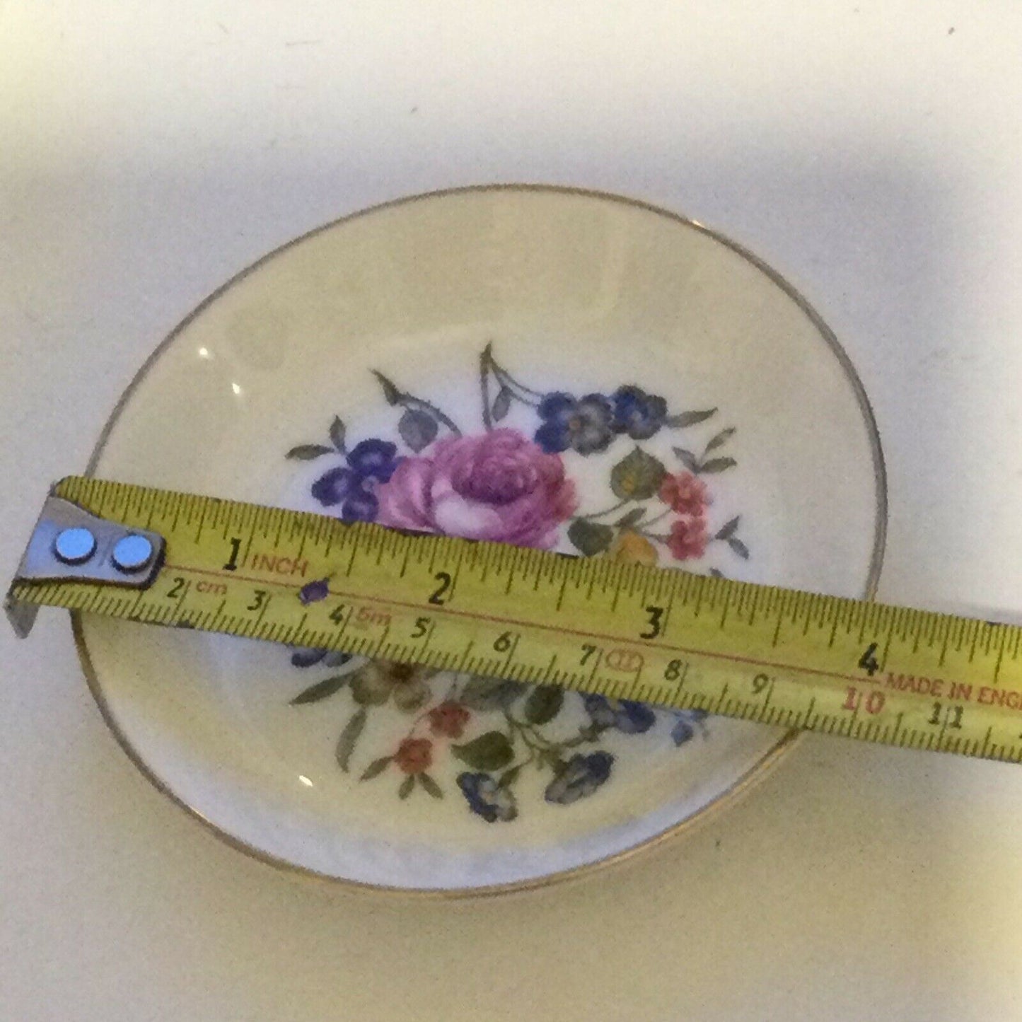 Vintage Royal Worcester 'Bournemouth' Pin/Trinket Dish. Fine Bone China. Pretty bright florals