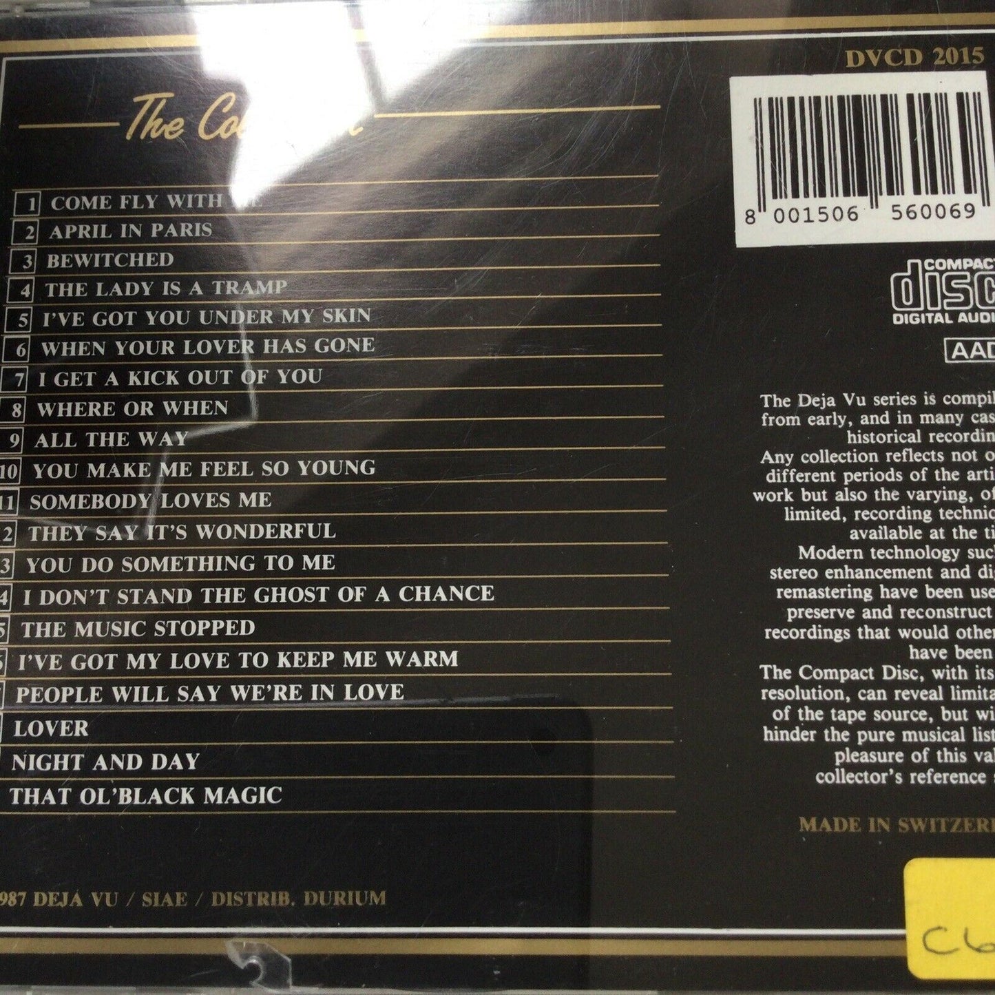 The FRANK SINATRA Collection. 20 Golden Greats. CD. Come Fly With Me, Bewitched