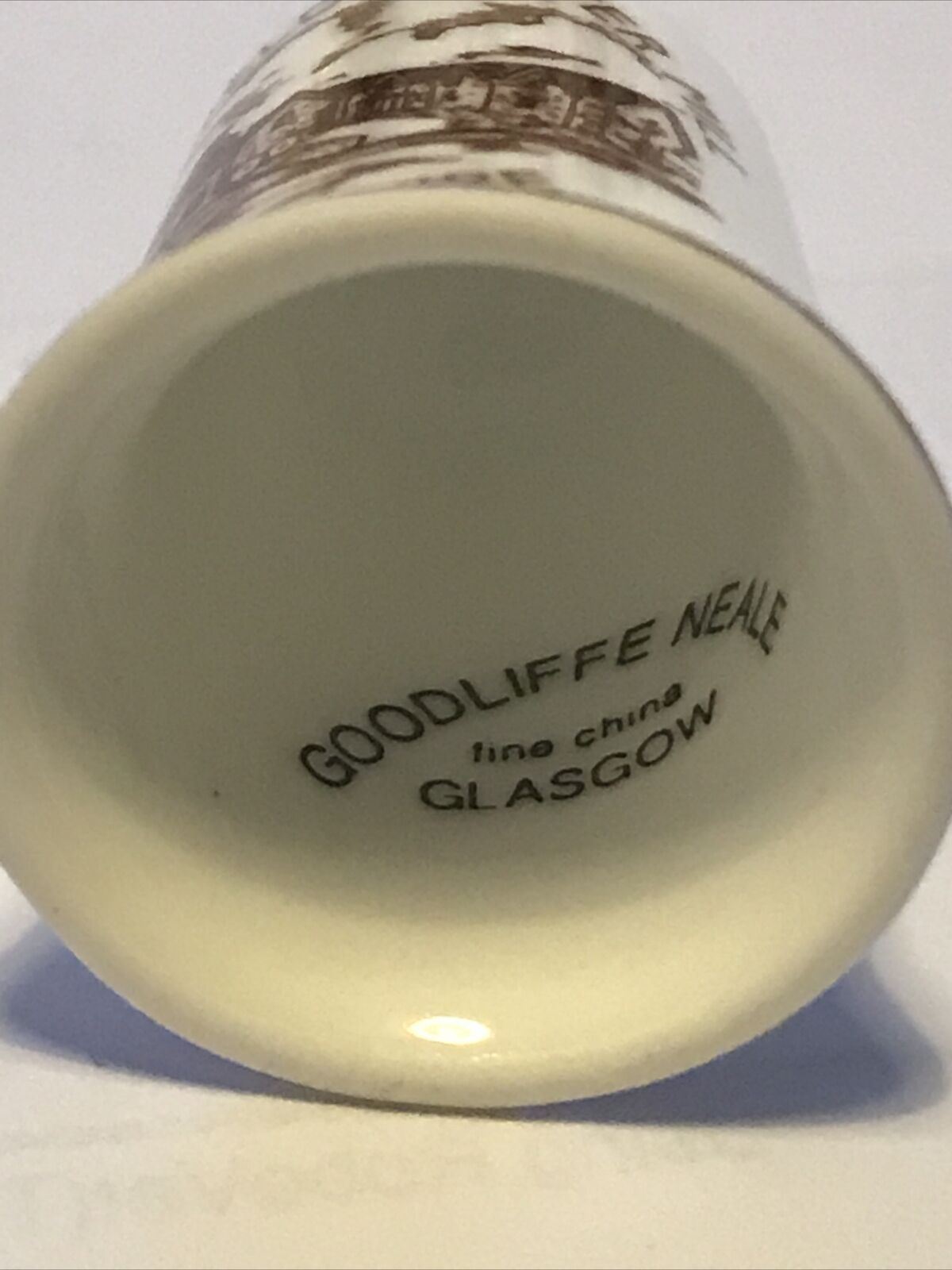 China Thimble ABERFELDY WATER PERTHSHIRE Souvenir Goodliffe Raymond C Neale