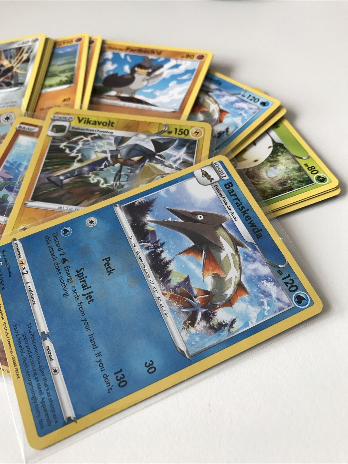 Set Of 41 Pack Fresh REBEL CLASH Pokemon Cards, Including 5 Holos