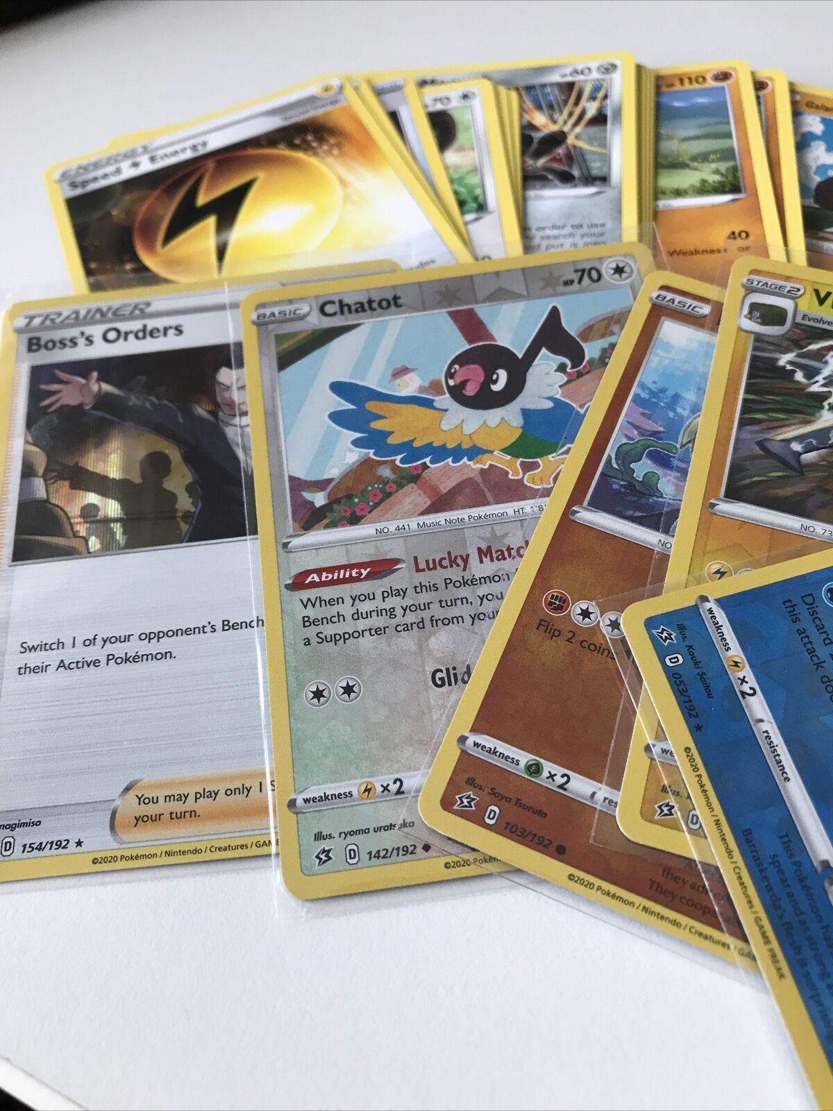 Set Of 41 Pack Fresh REBEL CLASH Pokemon Cards, Including 5 Holos