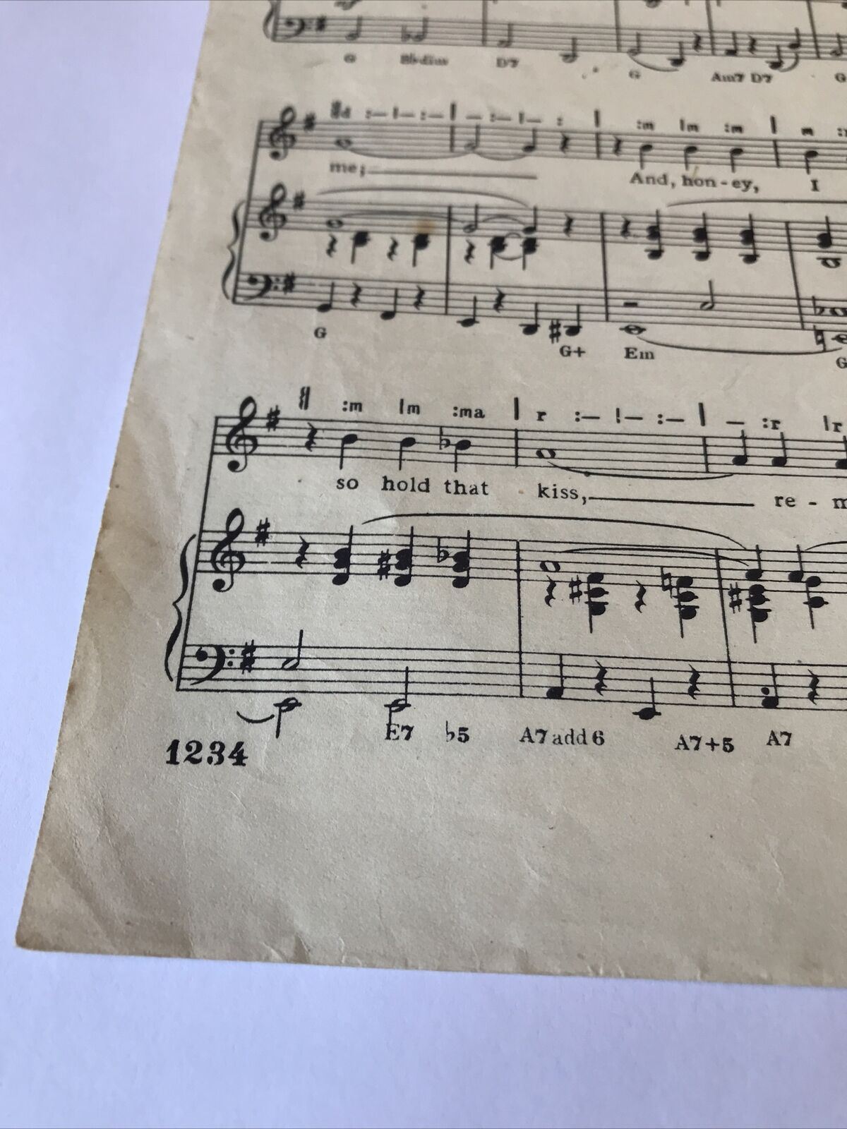 Vintage Sheet Music Don’t Sweetheart Me Eric Winstone Cliff Friend Memorabilia