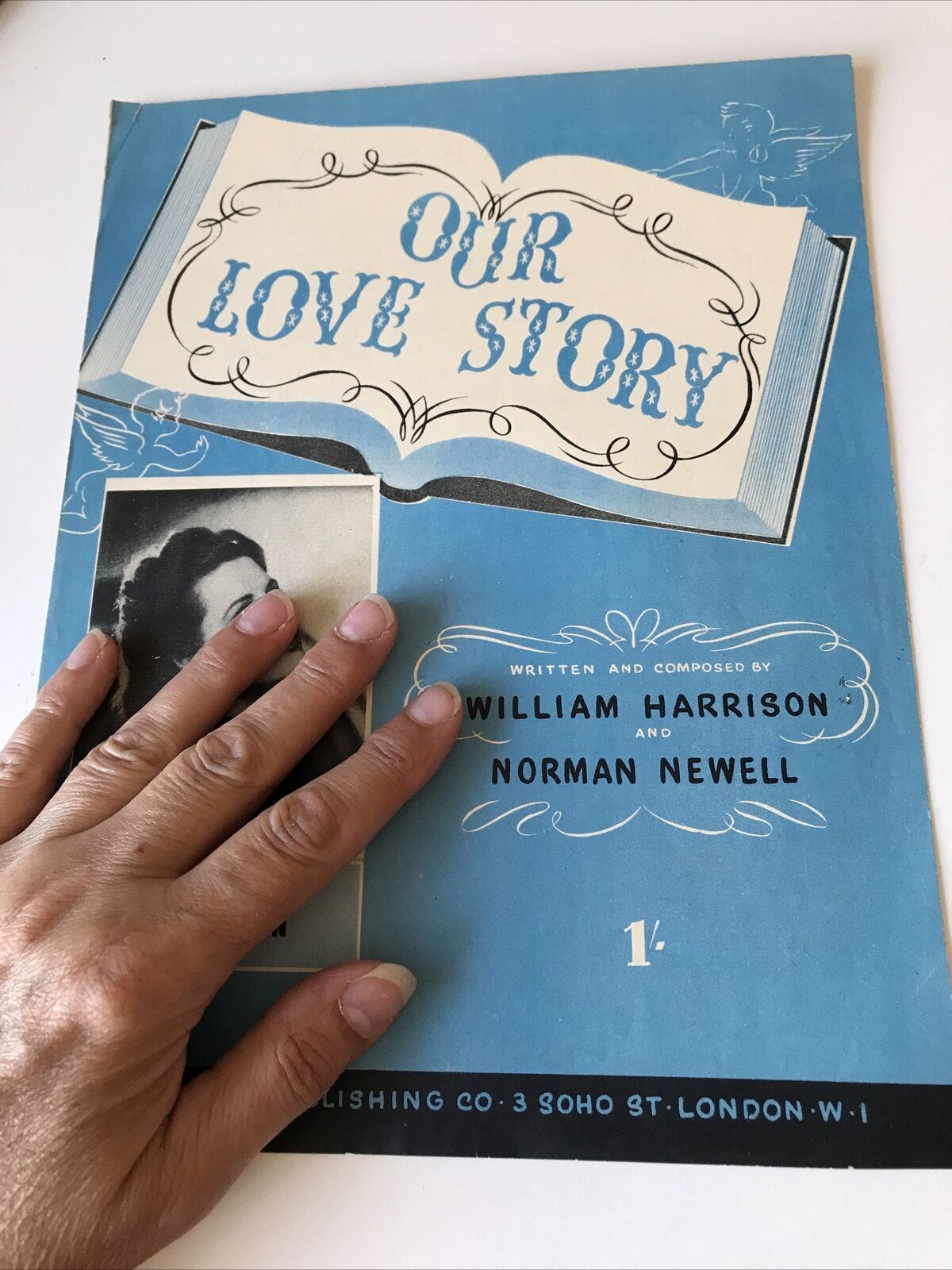 Vintage Sheet Music OUR LOVE STORY ANNE SHELTON William Harrison Norman Newell