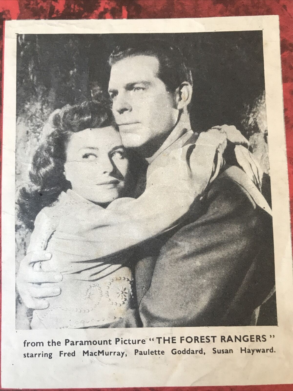 Vintage Sheet Music Movie Memorabilia THE FOREST RANGERS Jingle Jangle Jingle