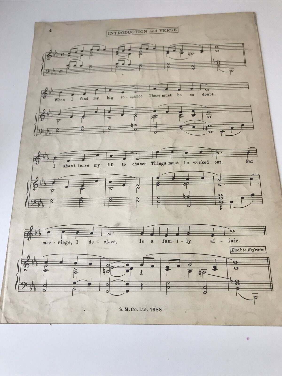 Vintage Sheet Music MusicalMemorabilia BLUE FOR A BOY Emile Littler