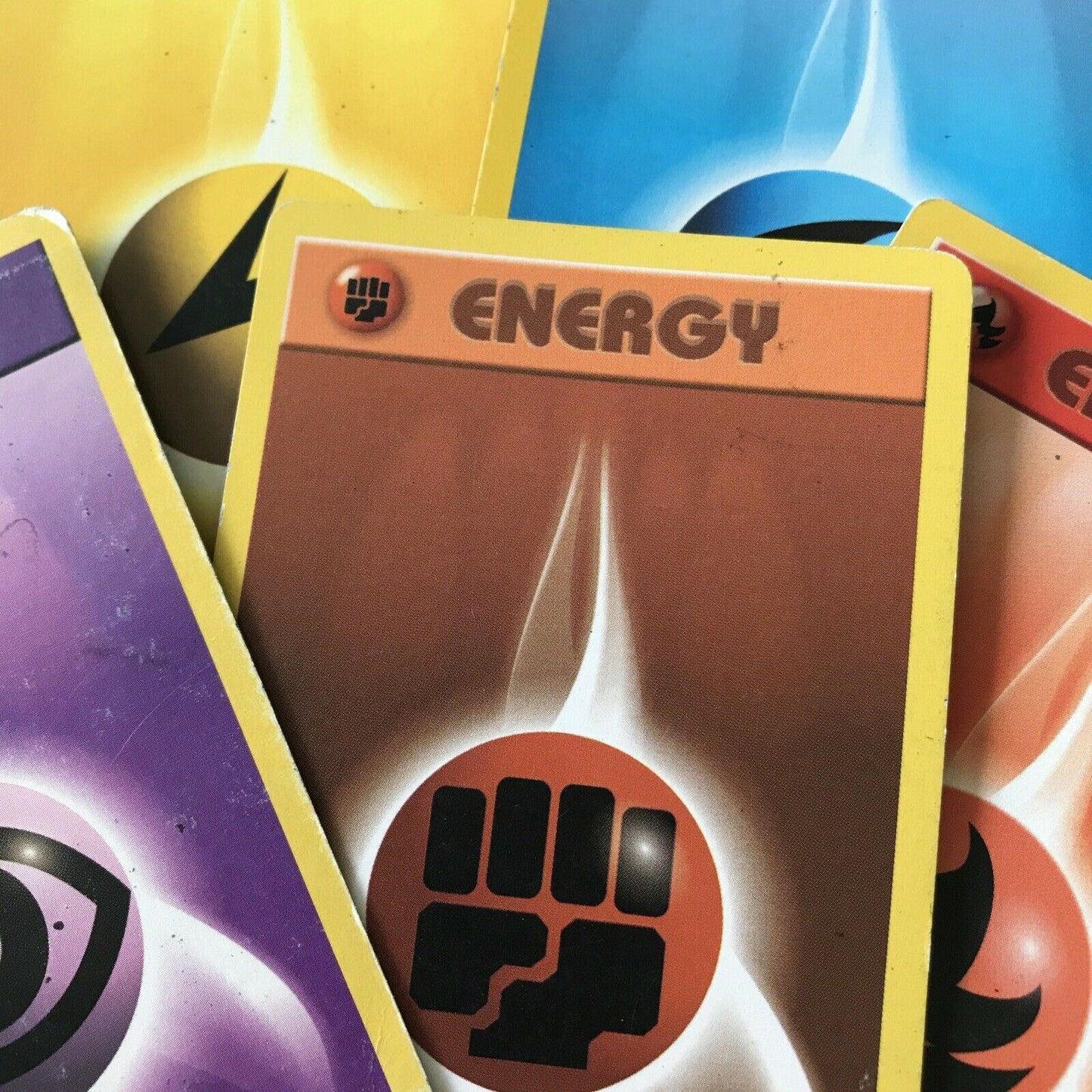 Vintage Pokemon cards Set Of 5 ENERGY CARDS Wizards 1999 Played  WOTC