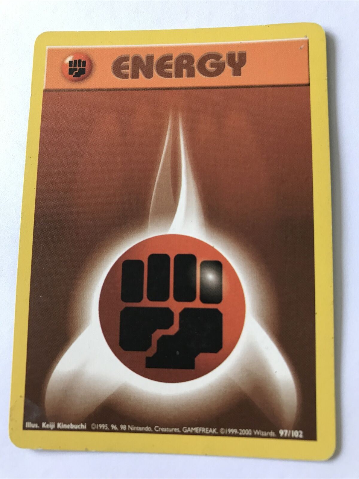 Vintage Pokemon card ENERGY 97/102 Wizards 1999-2000 Played  WOTC