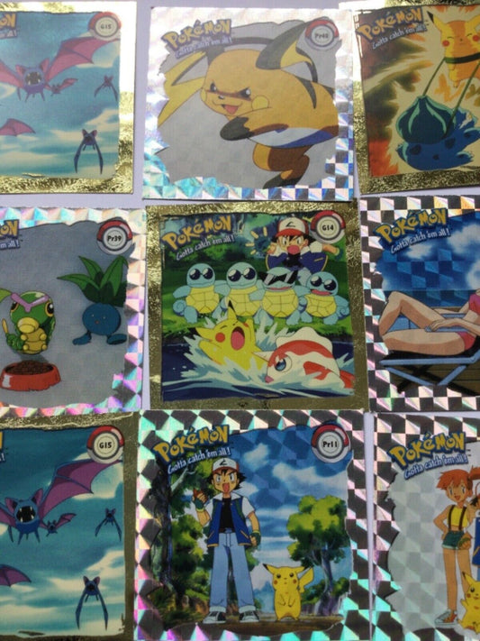 VINTAGE POKEMON STICKERS ARTBOX SERIES 1 GOLD AND PRISM 1999