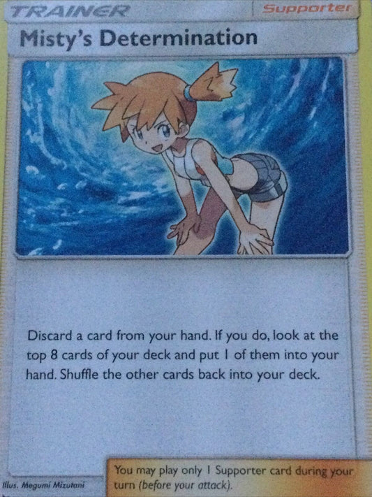 62/68 Misty’s Determination Uncommon Card Pokemon Hidden Fates NM/Mint