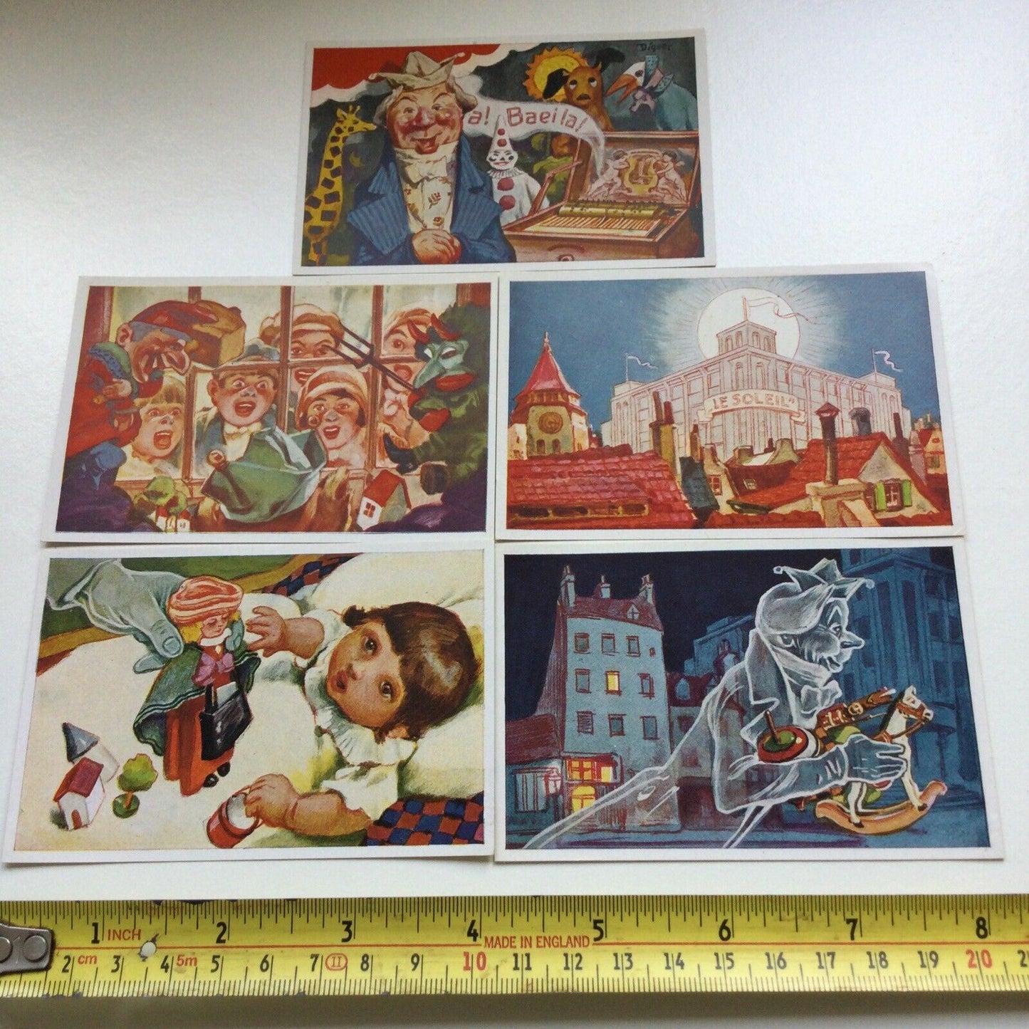 5 x Vintage 1930s Sammelwerk Cigarette Cards M’SIEUR BONBON #120 VGC CANDY MAN