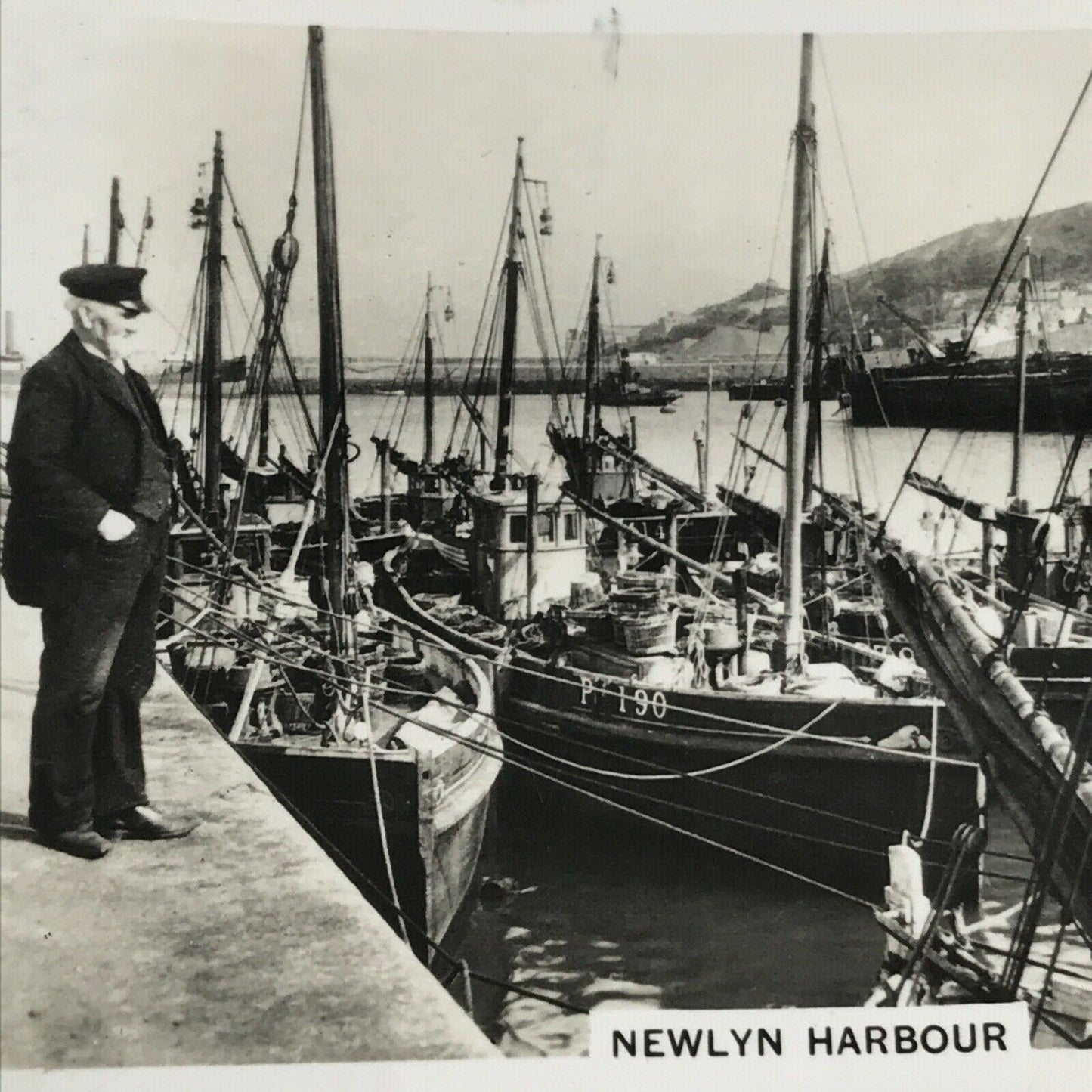 3 x Vintage Photo Cigarette Cards 1939 1930s Harbours Poole Weymouth Newlyn