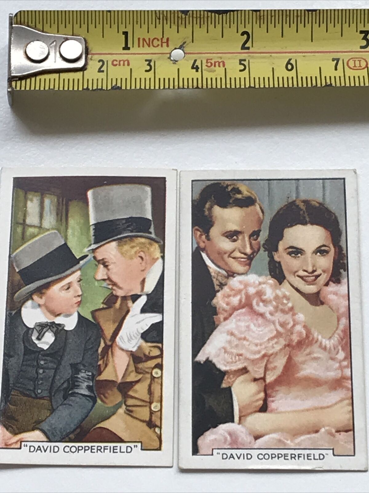 MGM DAVUD COPPERFIELD FILM MOVIE MEMORABILIA. 2 x Cigarette Cards Gallaher