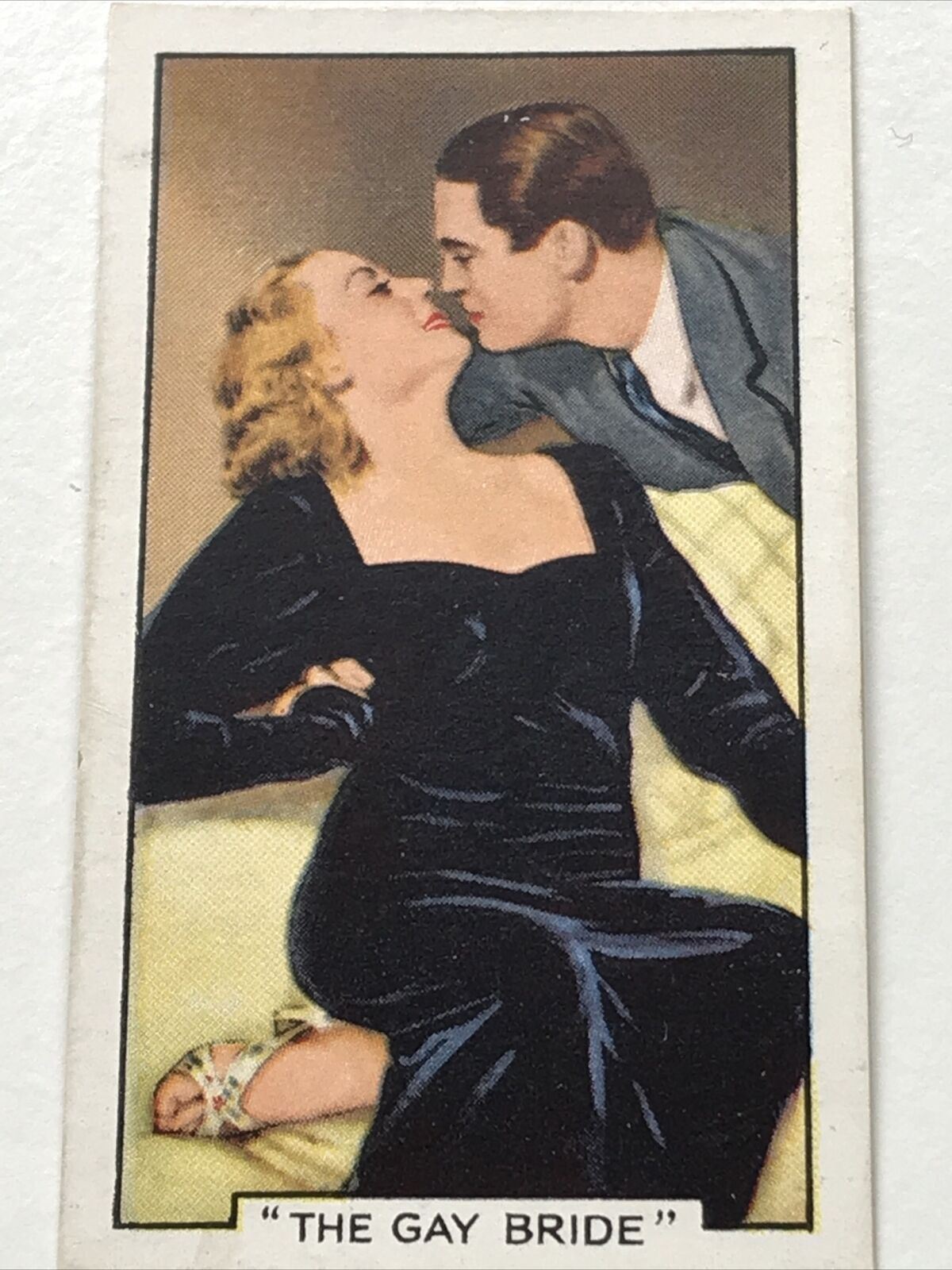 MGM The Gay Bride MOVIE MEMORABILIA. Cigarette Card Gallaher Famous Film Scenes