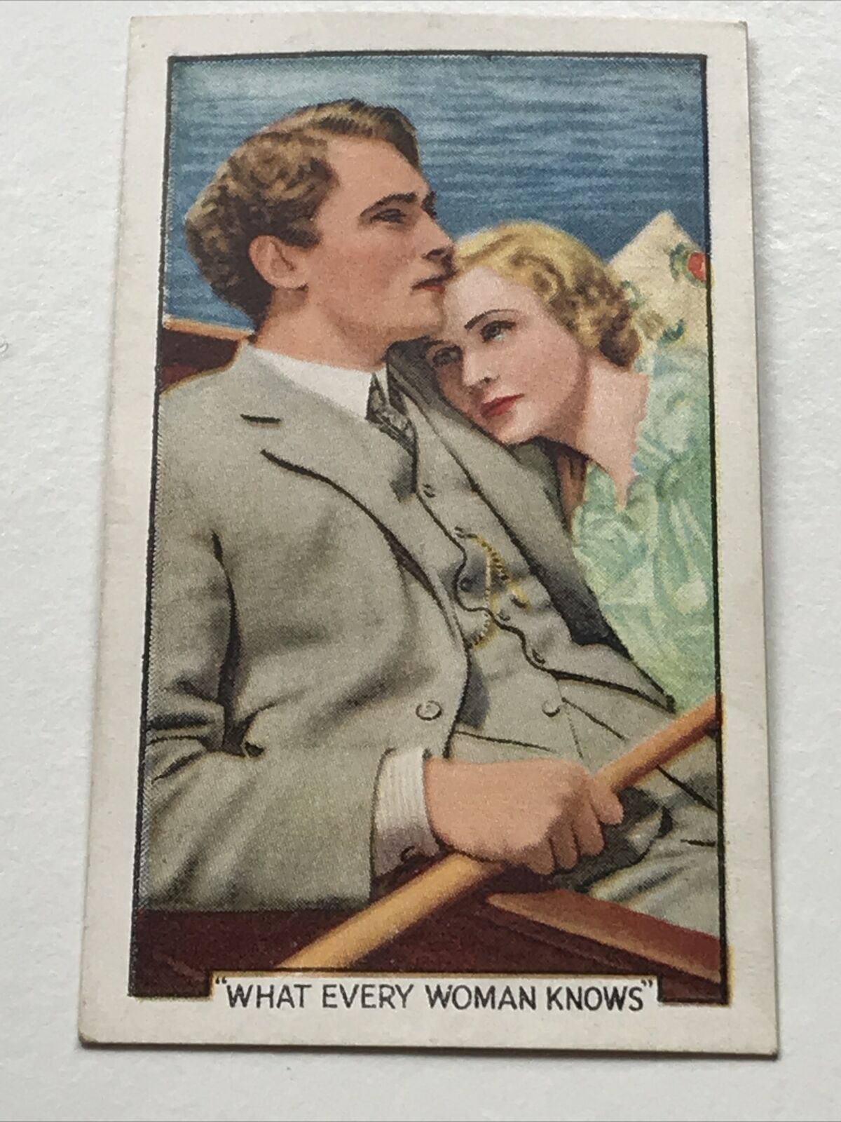 MGM What Every Woman Knows MOVIE MEMORABILIA. Cigarette Card Gallaher Famous