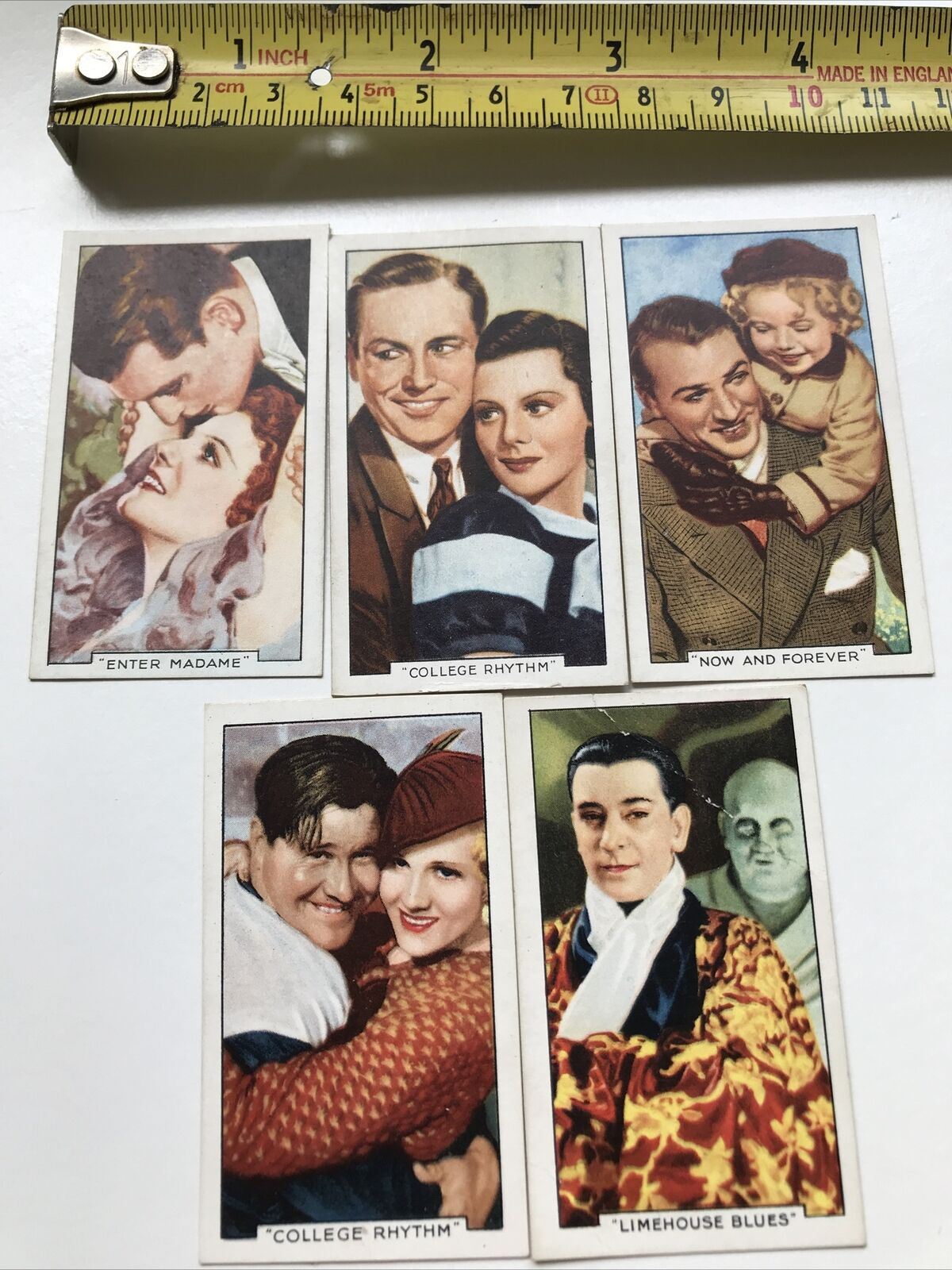 Set Of 5 Gallaher Cigarette Cards Famous Film Scenes 12 16 36 39 43 Paramount