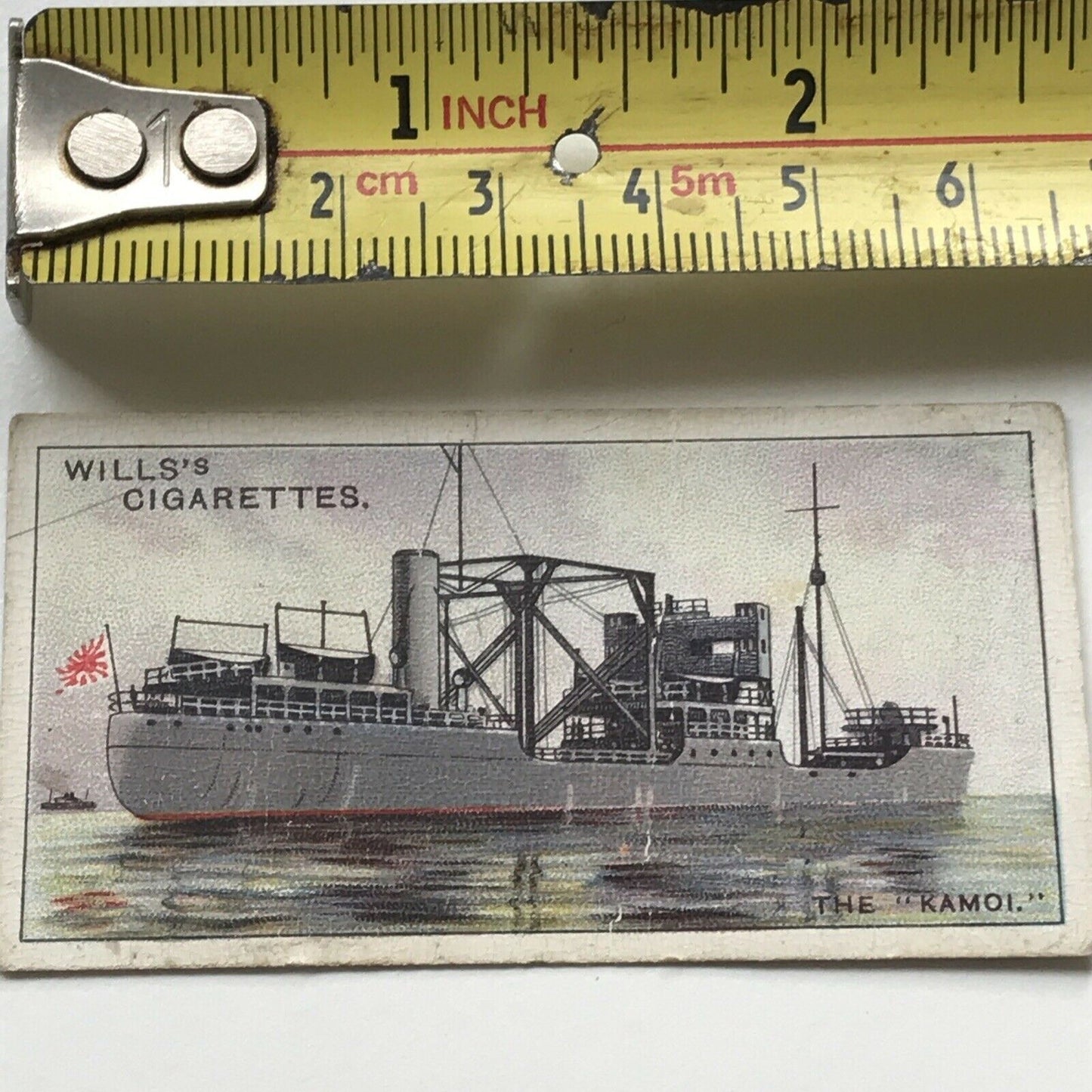 Wills Cigarette Card STRANGE CRAFT #24 THE KAMOI NAVAL FUEL-SHIP JAPANESE