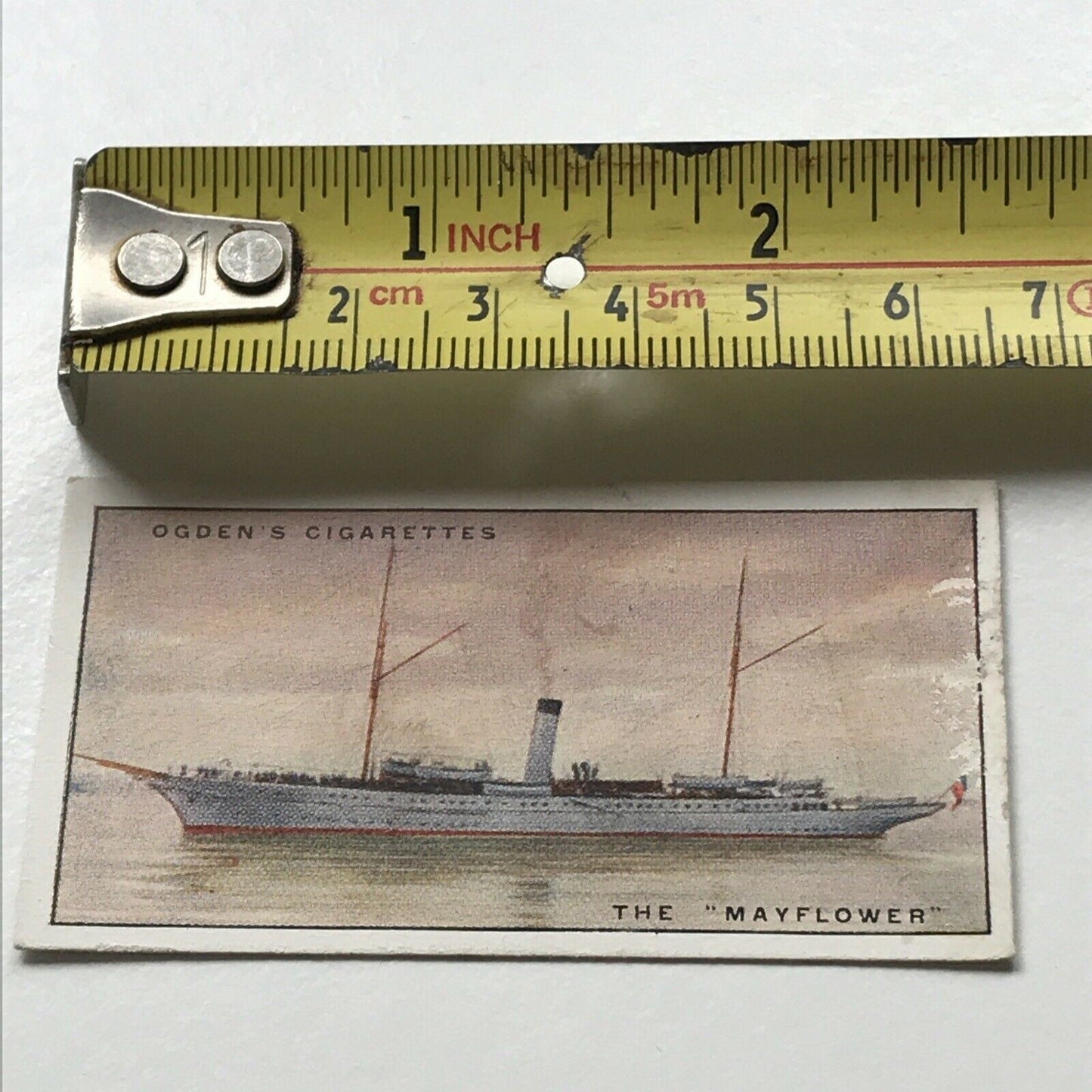 Ogden’s Cigarette Card 1930 YACHTS & MOTOR BOATS #24 The Mayflower Built 1896