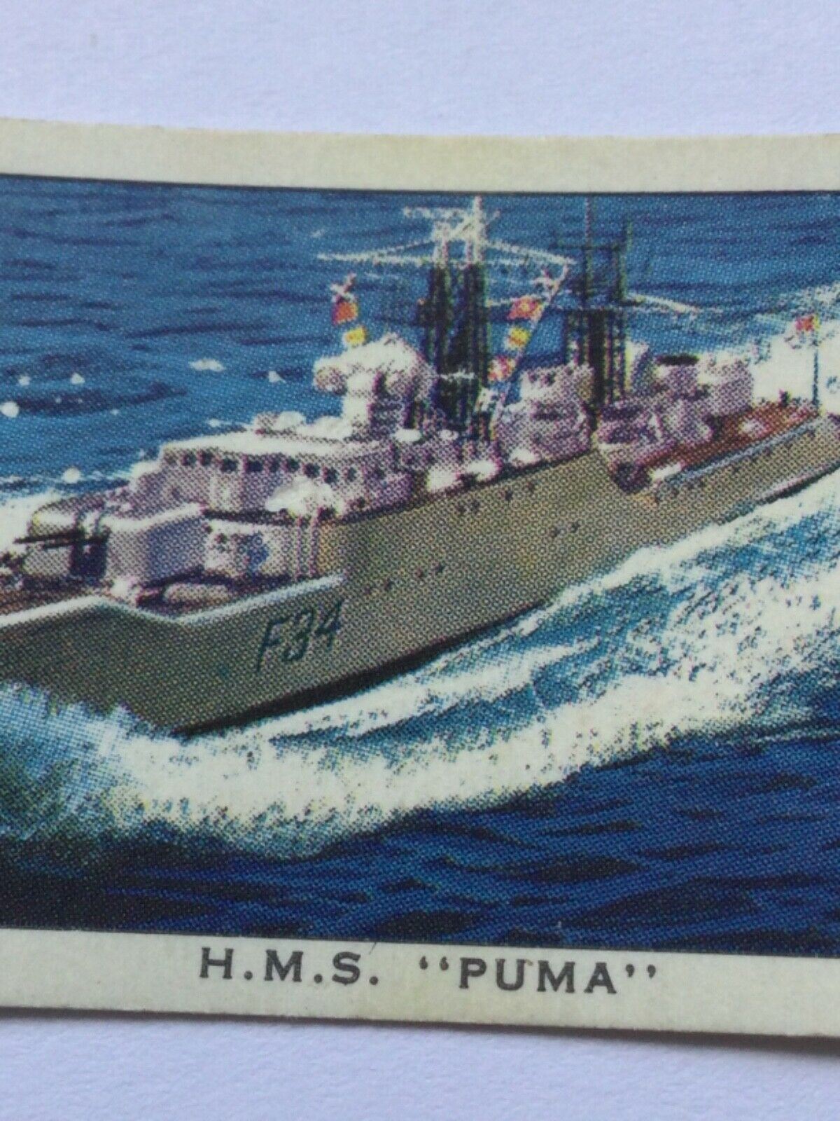 SHIPS OF THE BRITISH NAVY 1962 Kelloggs Collectable Trade Cards Take Your Pick