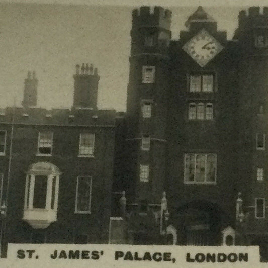 St James Palace London Real Photo Cigarette Card Westminster Royal & Ancient