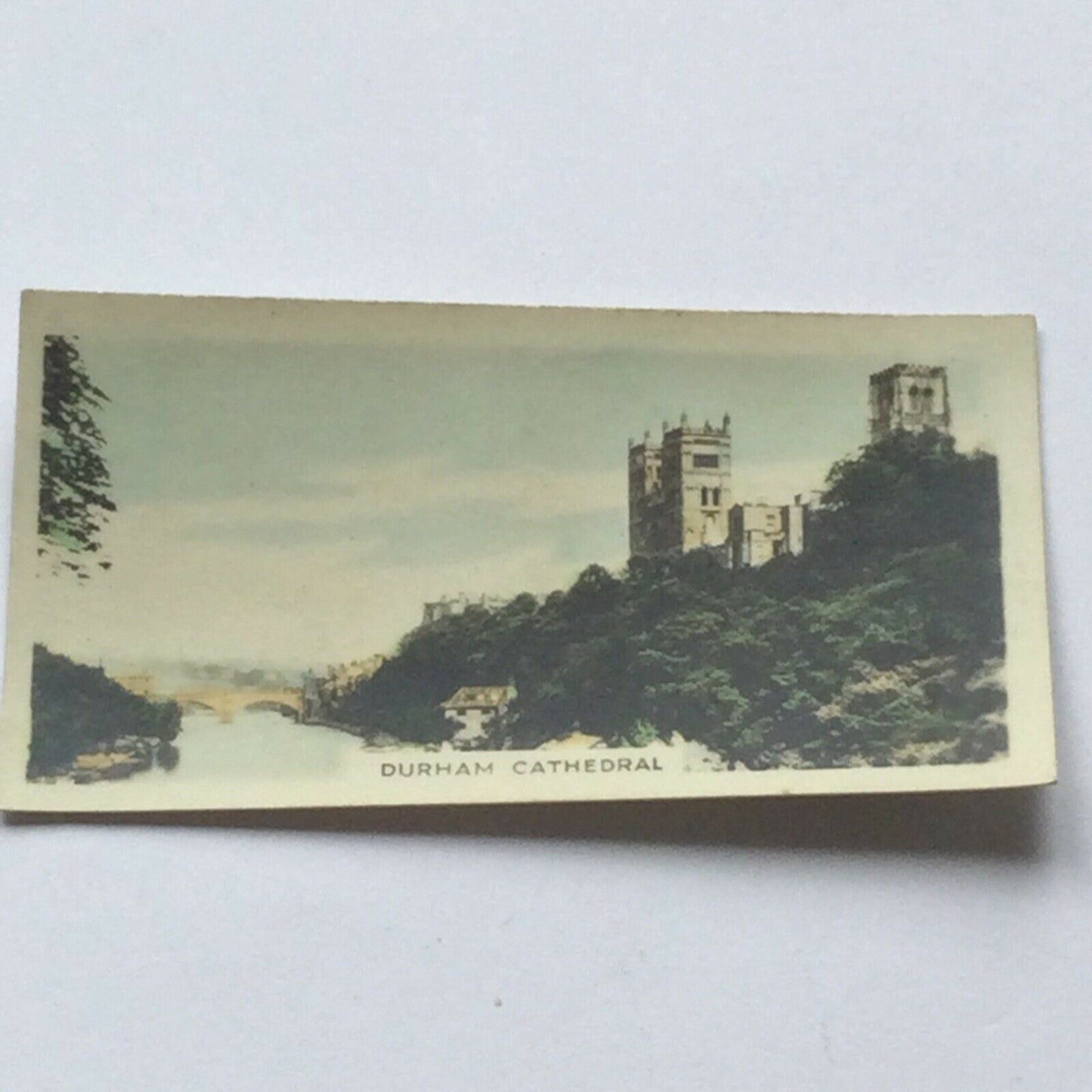 DURHAM CATHEDRAL Cavanders Cigarette Card Real Photo Hand Coloured #37 Beauty