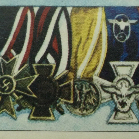 Tony Oliver Trade Card GERMAN ORDERS & DECORATIONS #50 GROUP OF 7 MEDALS IRON