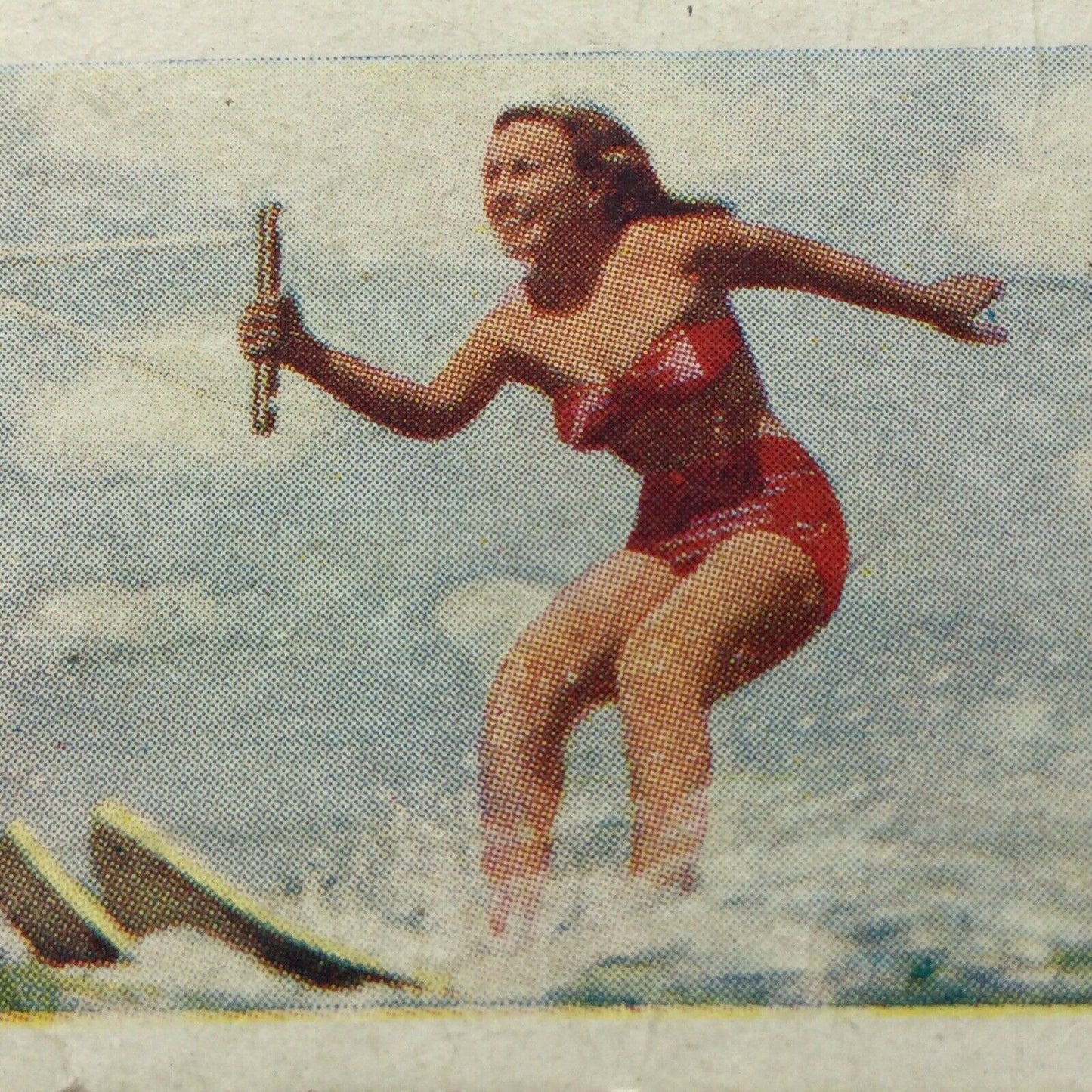 Vintage Collectable Trade Card ABC MINORS WATER SPORTS #4/13 WATER SKIING Woman