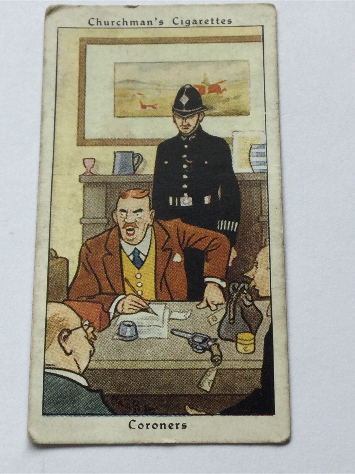 Churchmans Cigarette Card HOWLERS CORONERS #35/50 Humorous ‘plucky’