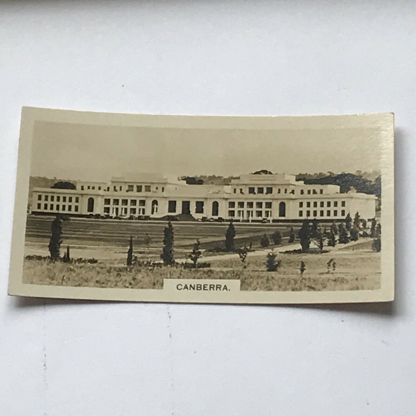 OLD PARLIAMENT HOUSE CANBERRA Vintage Photo (cigarette Card?) Black And White