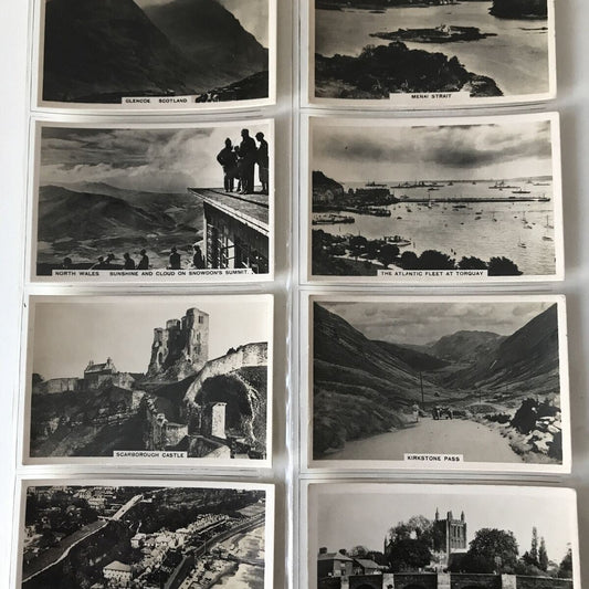 FULL SET OF SENIOR SERVICE CIGARETTE CARDS 'SIGHTS OF BRITAIN' SERIES 2 1936 - in plastic sleeves