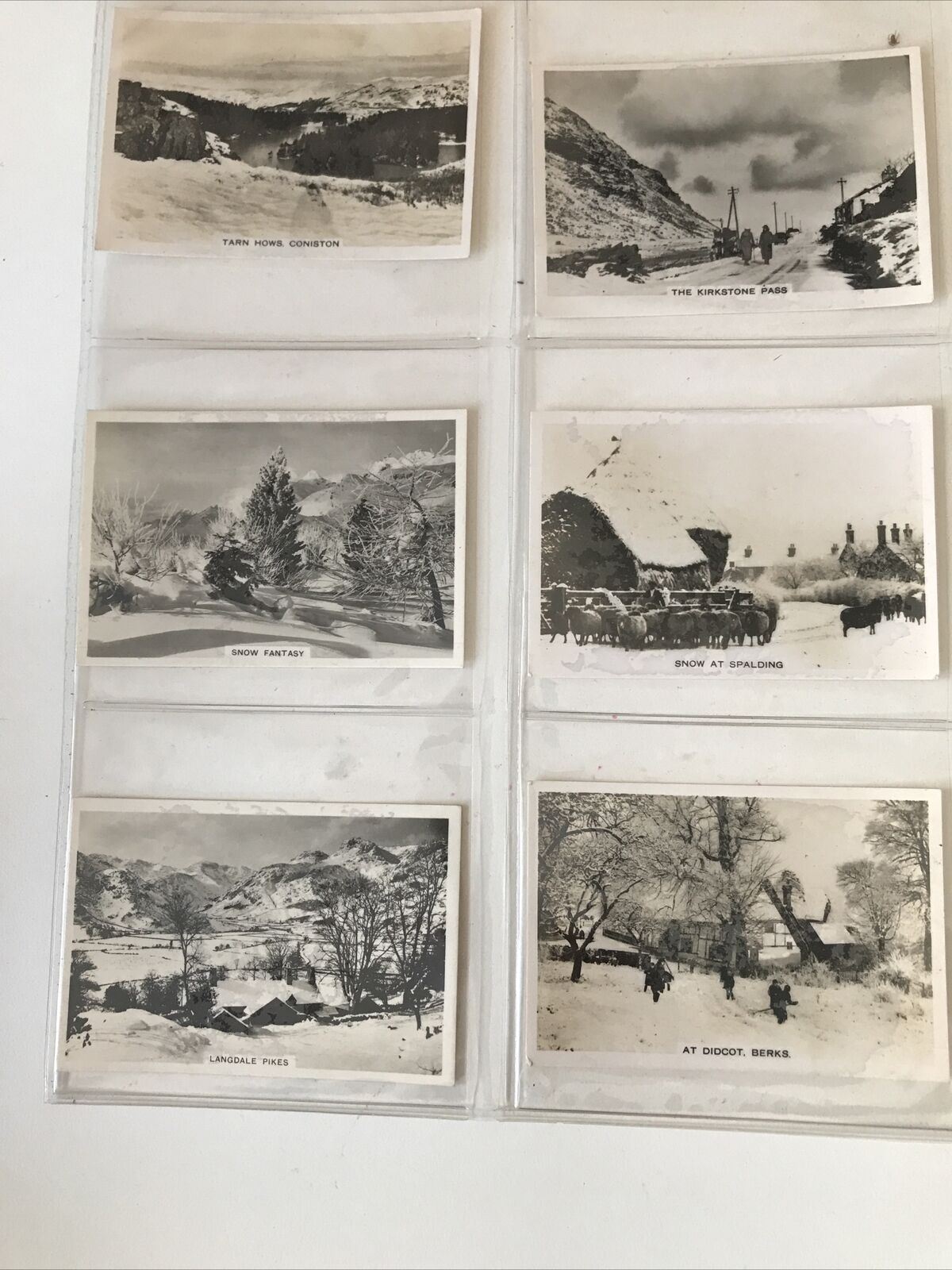 FULL SET OF SENIOR SERVICE CIGARETTE CARDS WINTER SCENES 1937 VINTAGE SNOW