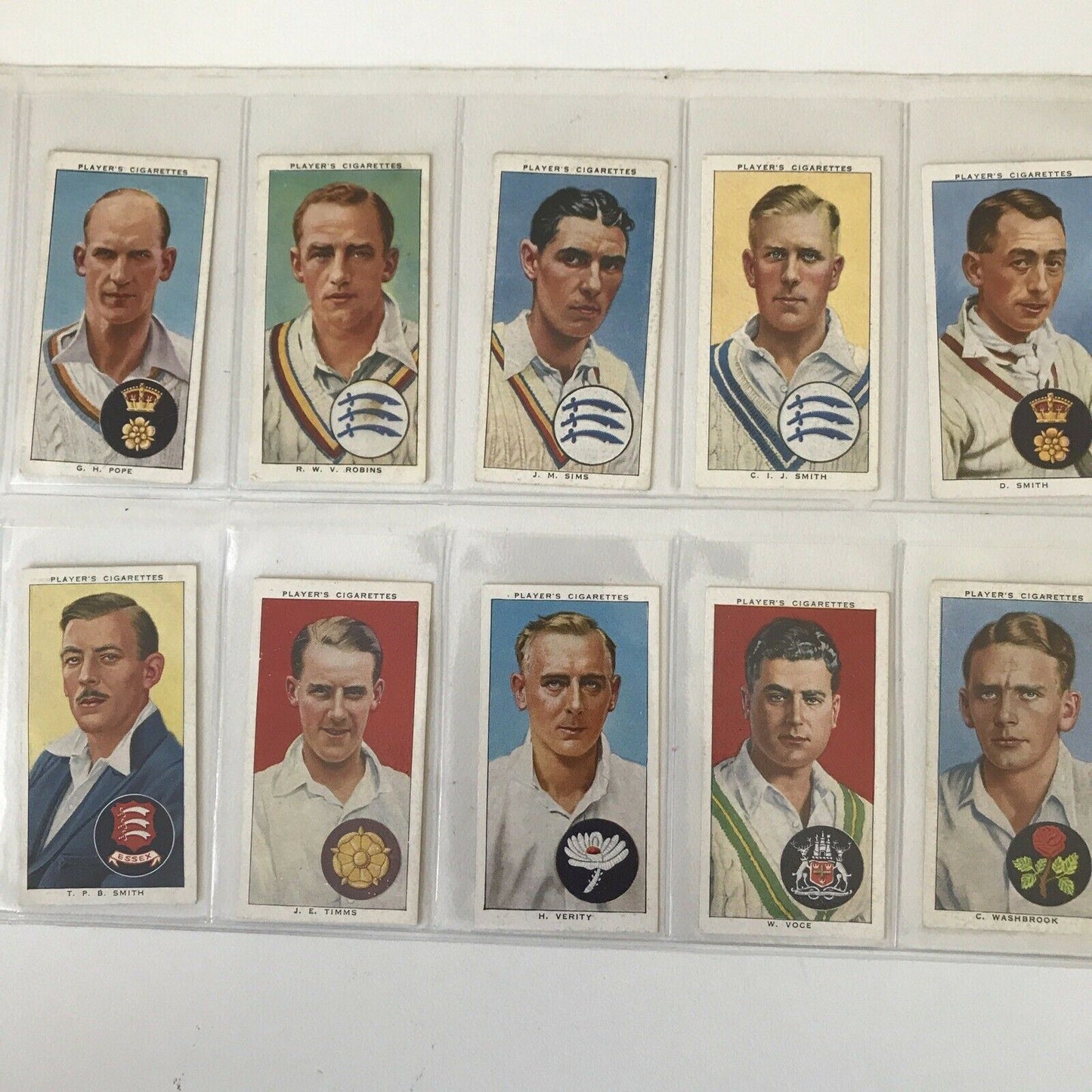 CRICKETERS 1938 (inc BRADMAN) Players 1938 Cigarette Card FULL SET