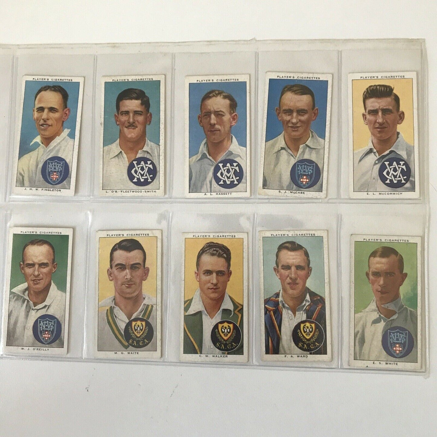 CRICKETERS 1938 (inc BRADMAN) Players 1938 Cigarette Card FULL SET