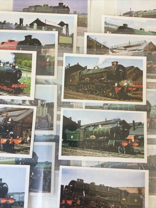 PLAYERS DONCELLA FULL SET GOLDEN AGE OF STEAM 24 Cards EXC GWR MR LMS NER LNER