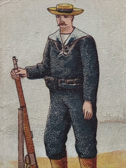 NAVAL BRIGADE Types Of Commonwealth Services Capstan Cigarette Card