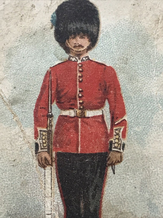 IRISH GUARD PRIVATE REVIEW TYPES Of THE BRITISH ARMY VICE REGAL CIGARETTE CARD