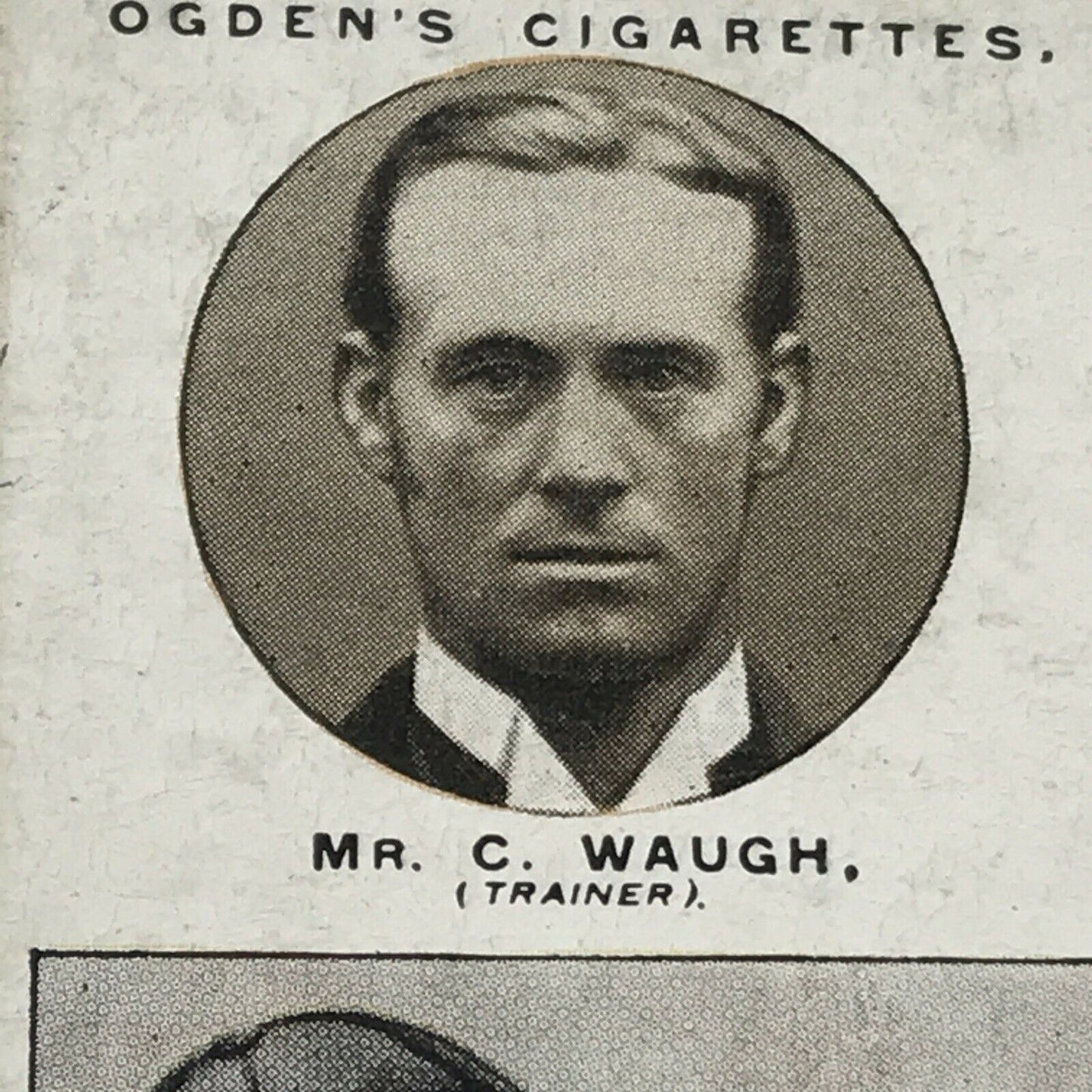 C Waugh F Luscombe OGDENS CIGARETTE CARD #22 Trainers & Owners Colours 1925