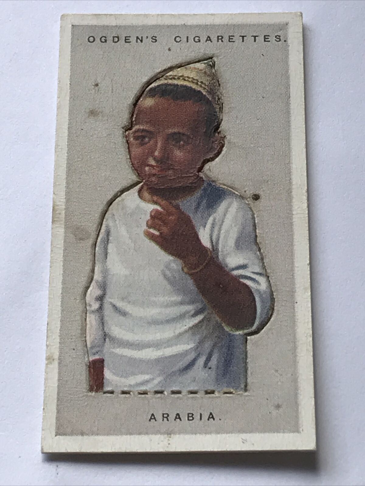 OGDENS CHILDREN OF ALL NATIONS Cards Cut-out Version ARABIA #3 Arabian Boy 1924