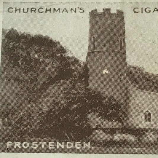 EAST SUFFOLK CHURCHES FROSTENDEN Churchman Cigarette Card #18 Church Of All Sain