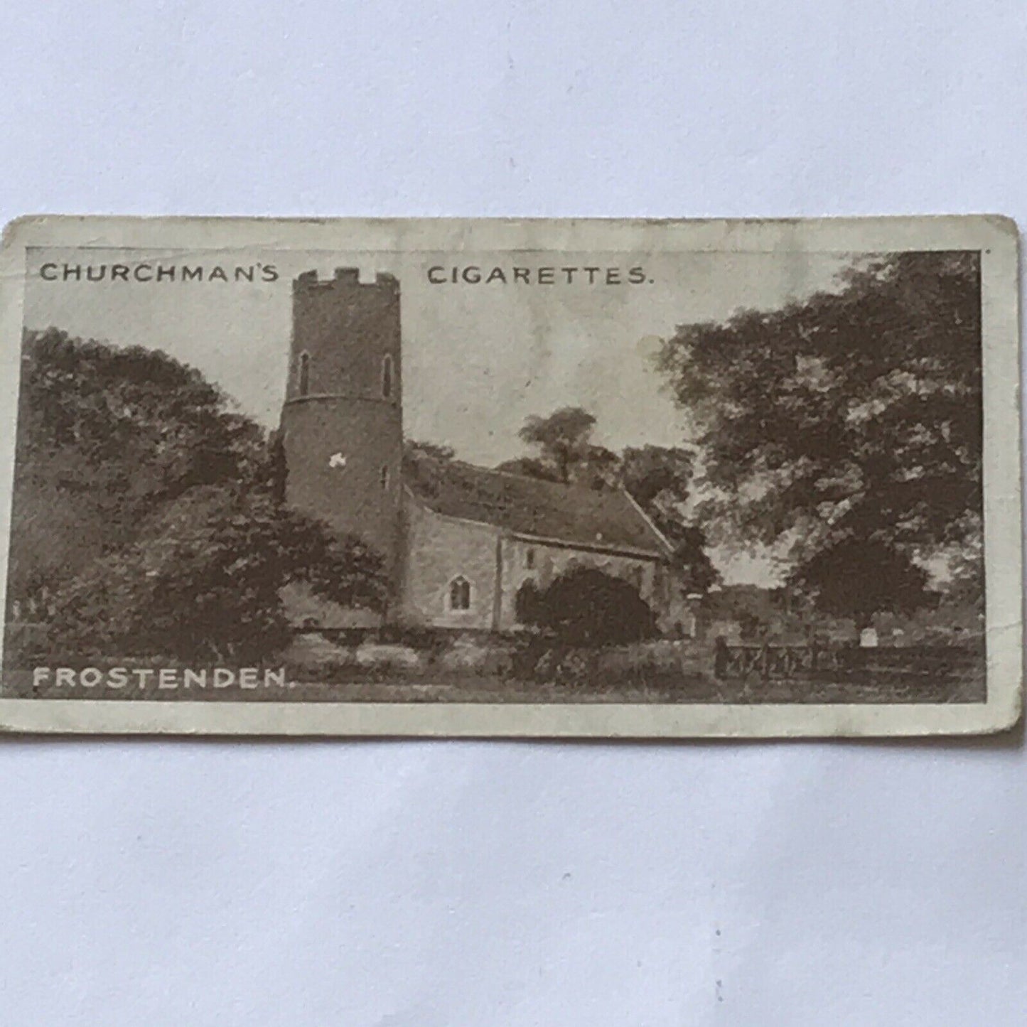 EAST SUFFOLK CHURCHES FROSTENDEN Churchman Cigarette Card #18 Church Of All Sain