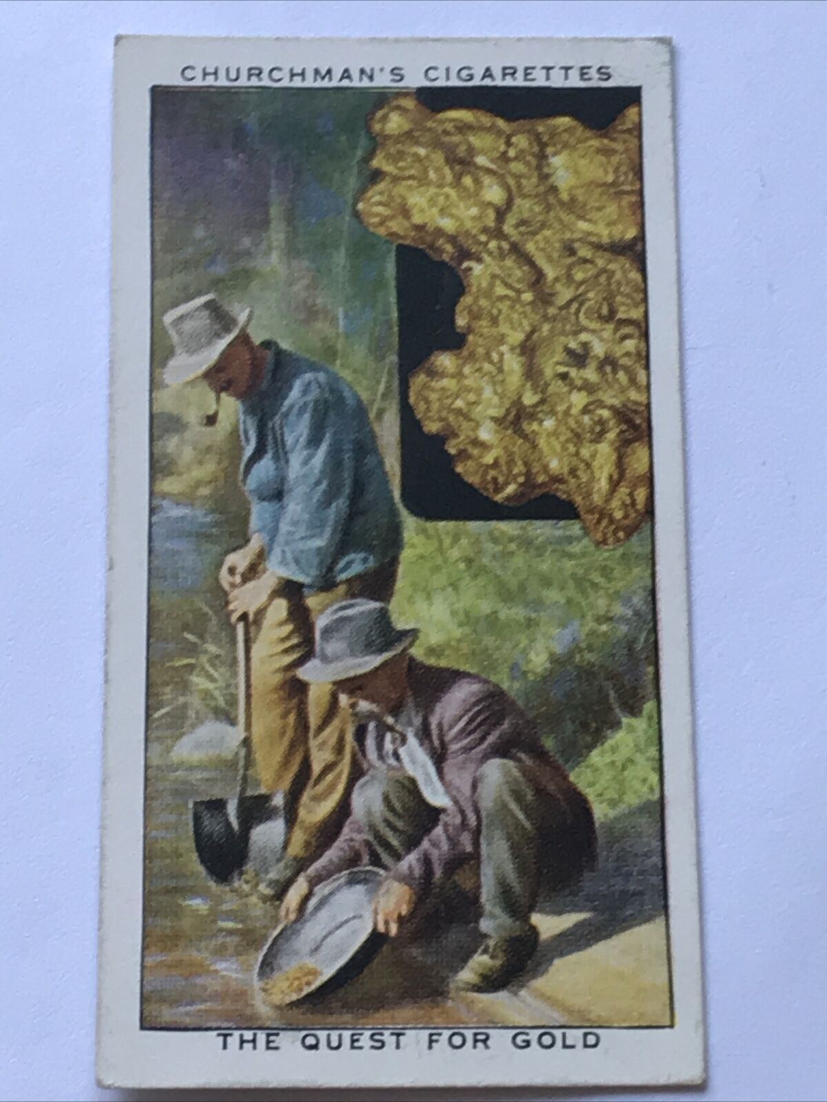 TREASURE TROVE THE QUEST FOR GOLD Churchman Cigarette Card #49 Warburton Victori