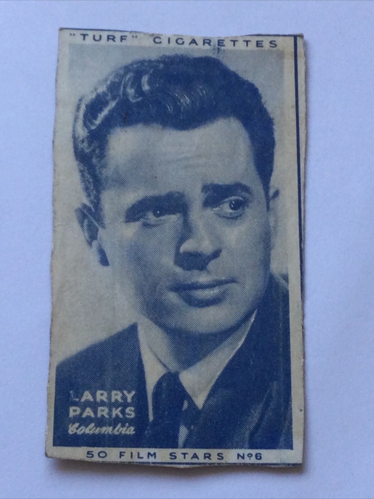 TURF Cigarette Card #6  LARRY PARKS