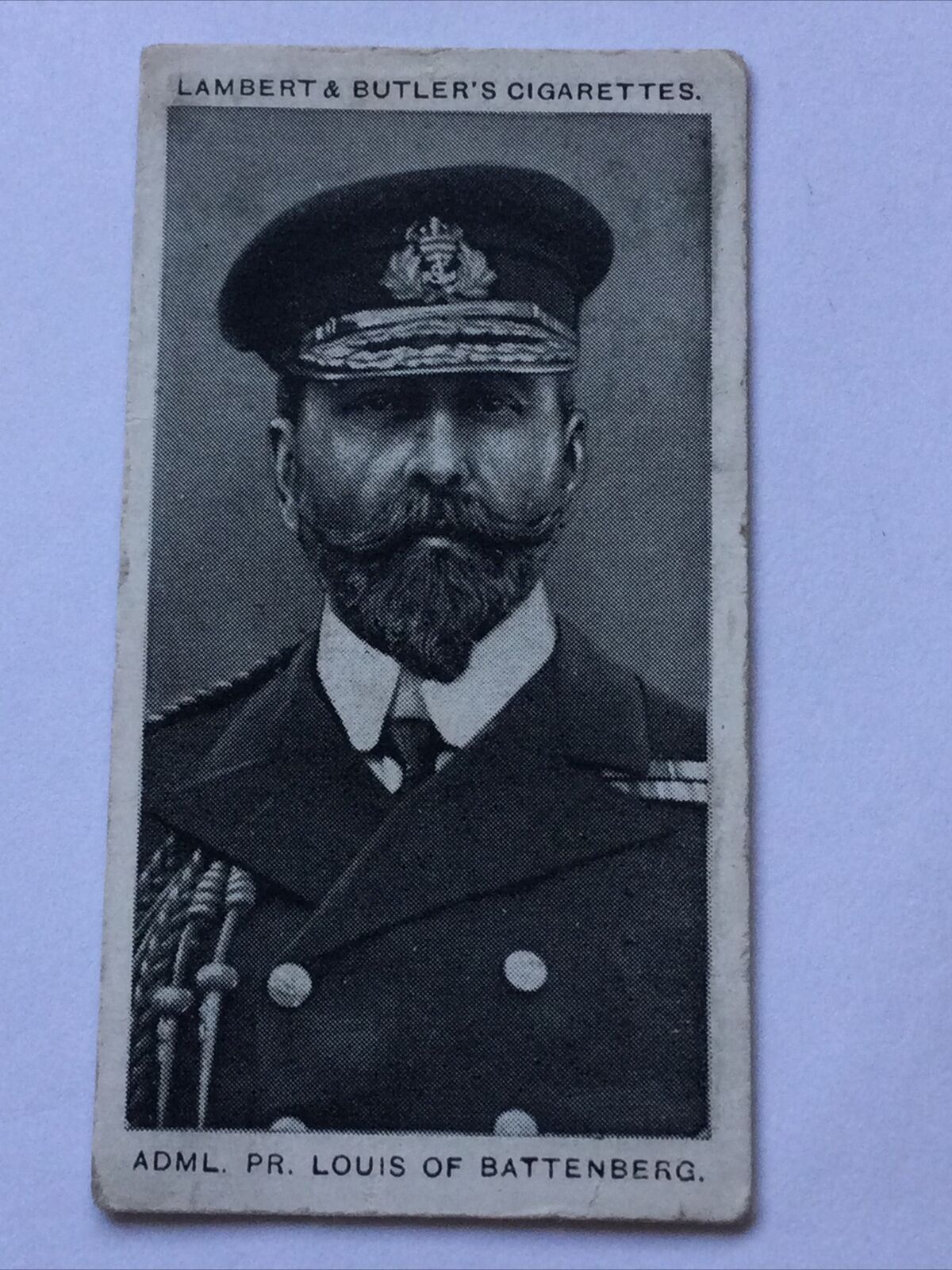 Lambert & Butler Card - Naval Portraits #11 Adm HSH Prince Louis Battenberg