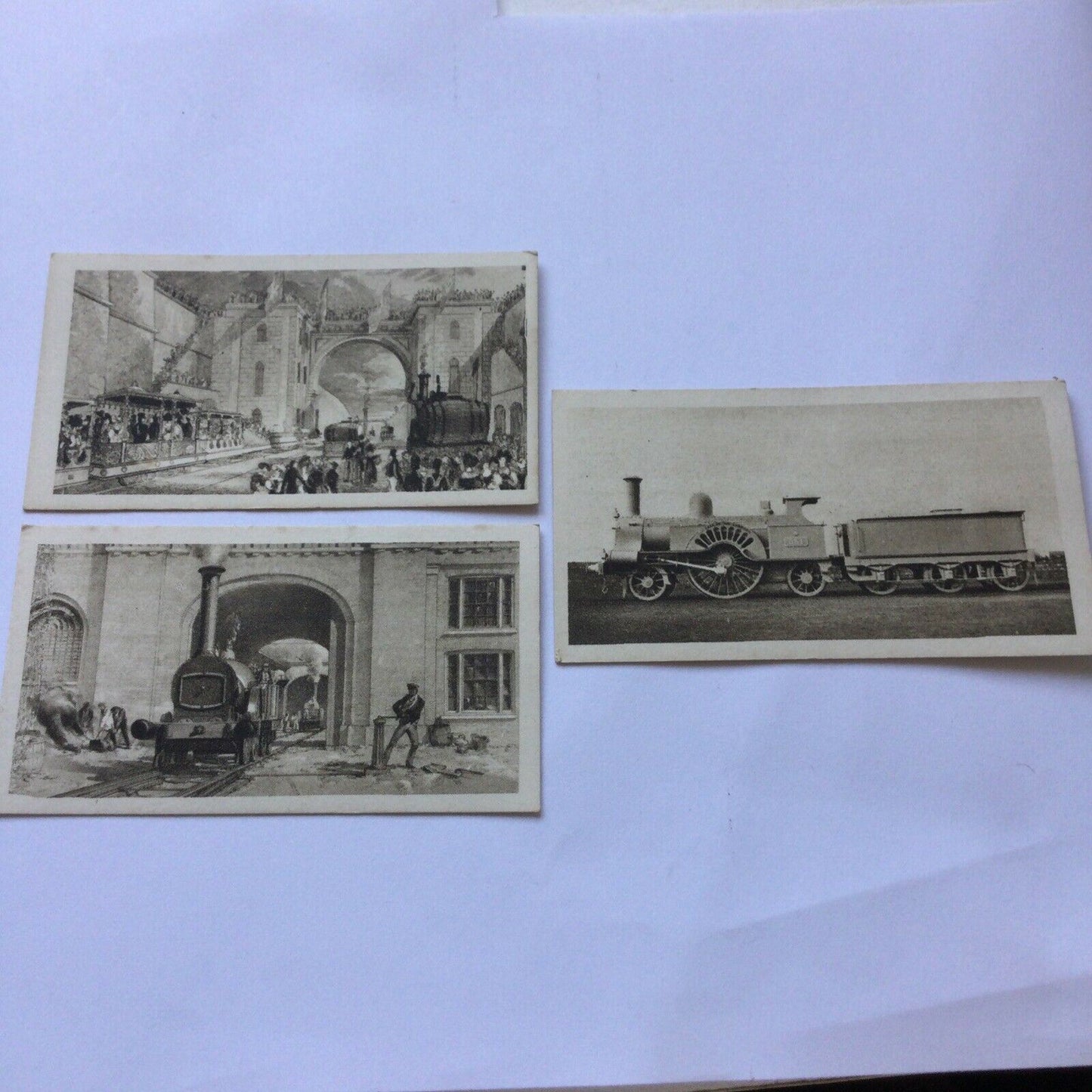 SUNRIPE CIGARETTE CARDS x 3. RAILWAY CENTENARY 2nd Series Nos. 52 58 67 LMS