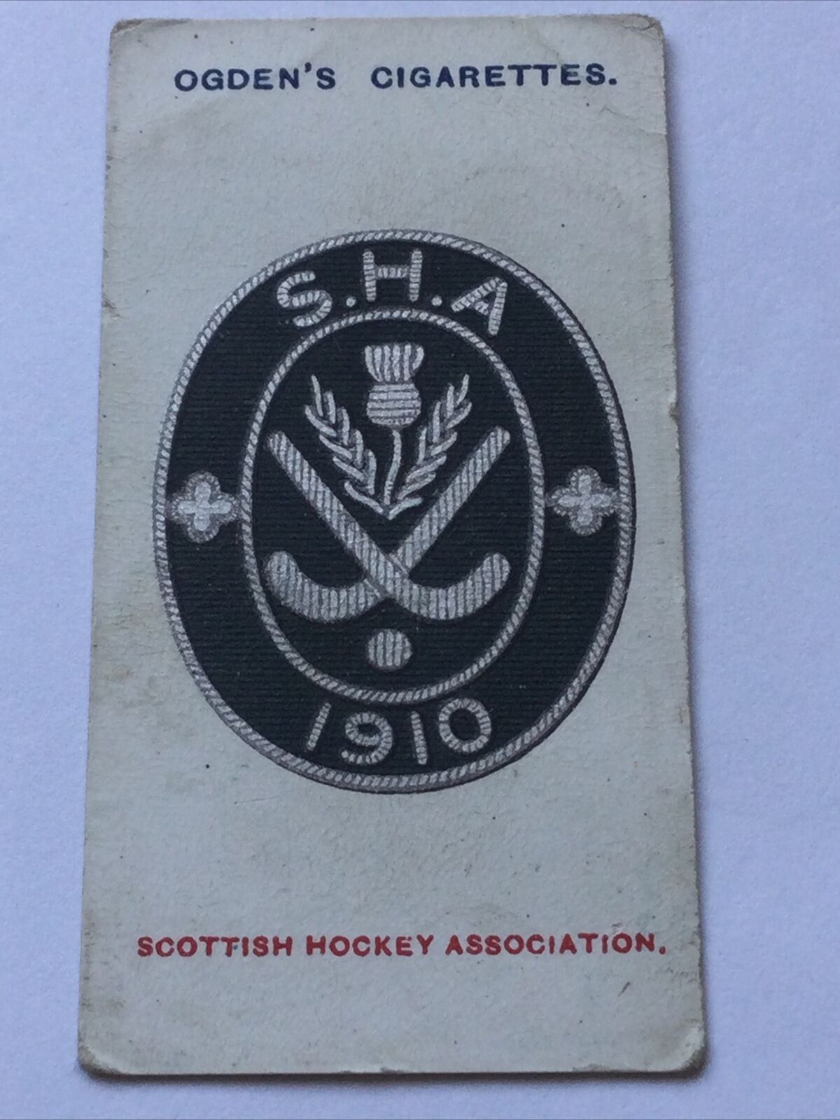 SCOTTISH HOCKEY ASSOCIATION VINTAGE CIGARETTE CARD Ogden’s CLUB BADGES #40